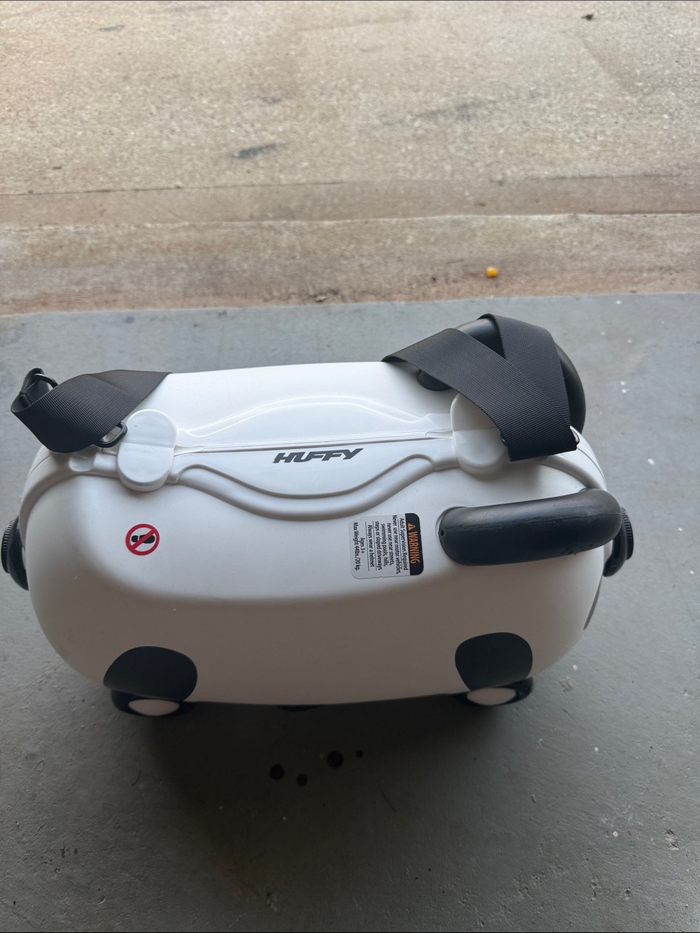 Kids White Panda Ride-On Backpack Bag - Picture 2 of 2